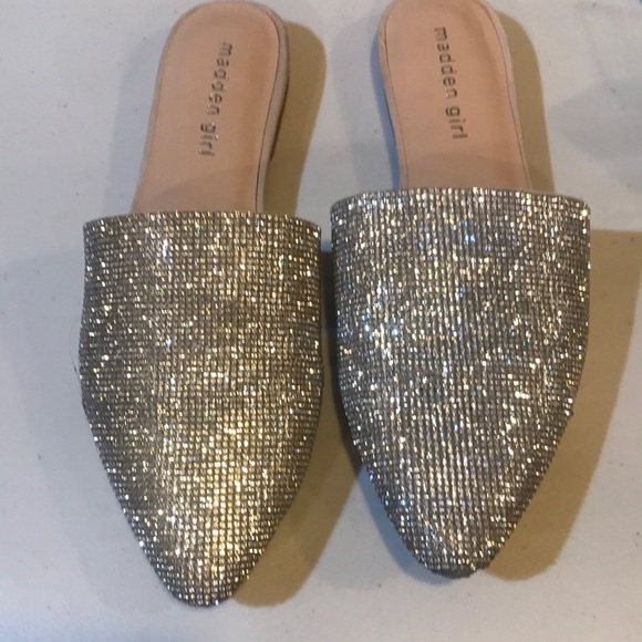 Madden Girl Tania Shimmer and Shine Slip On Shoes-Size 8 - Picture 1 of 9